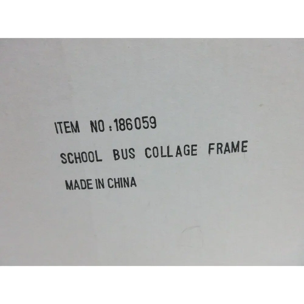 VTG School Years Yellow Plastic Bus Picture Frame Photos 1st thru 12th grade New - Picture 9 of 9